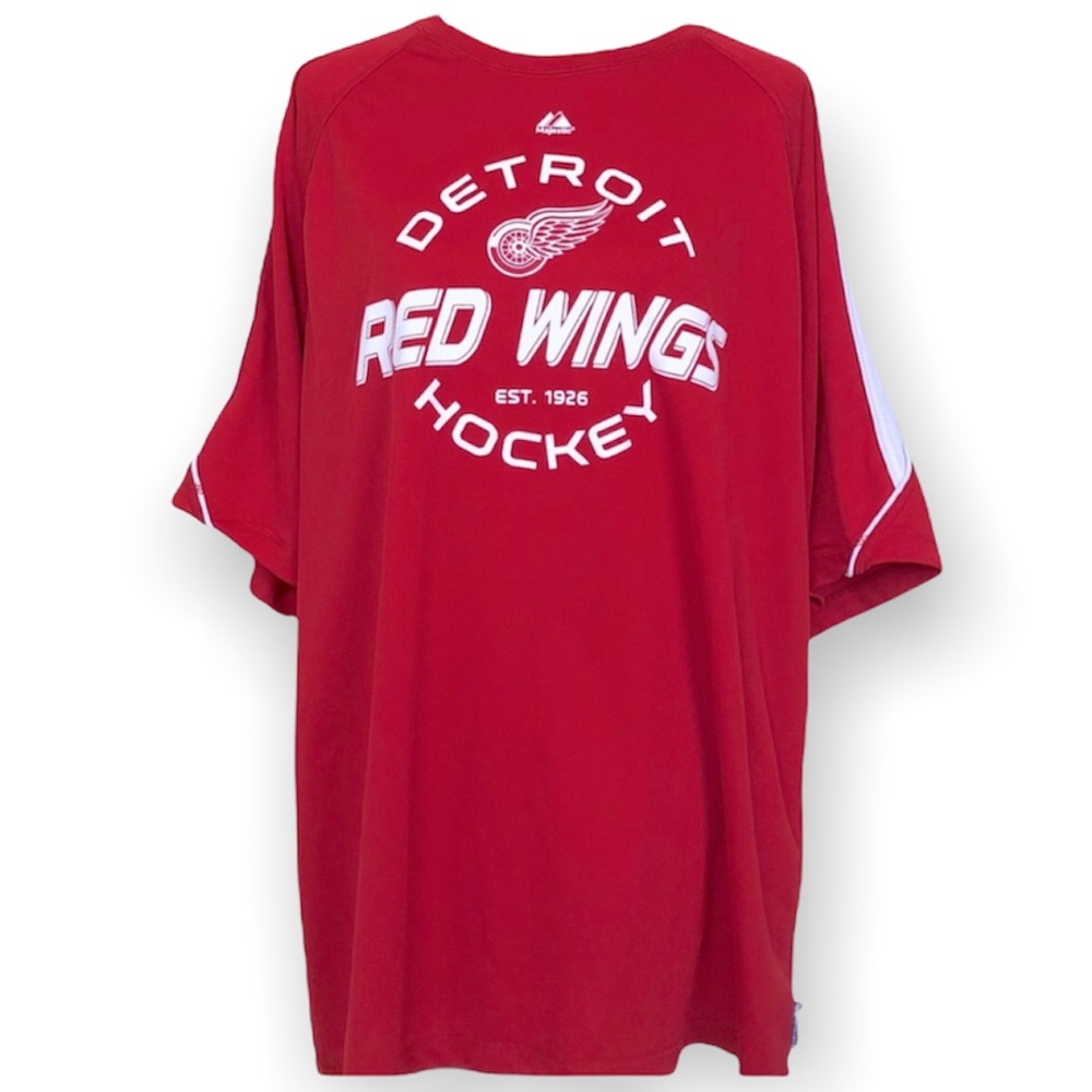 NHL Detroit Redwings Jersey Tee by Majestic